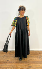 Load image into Gallery viewer, Long Black Frida Kahlo Dress
