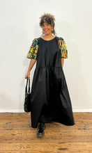 Load image into Gallery viewer, Long Black Frida Kahlo Dress