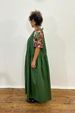 Load image into Gallery viewer, Long Green Frida Kahlo Dress II