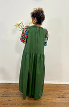 Load image into Gallery viewer, Long Green Frida Kahlo Dress II