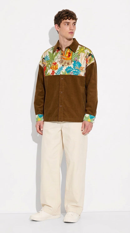 Fridas garden brown shirt