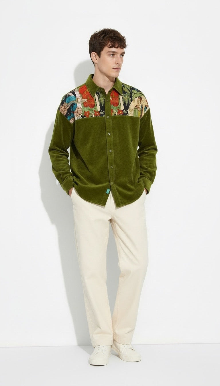 Fridas Garden Light Green Shirt