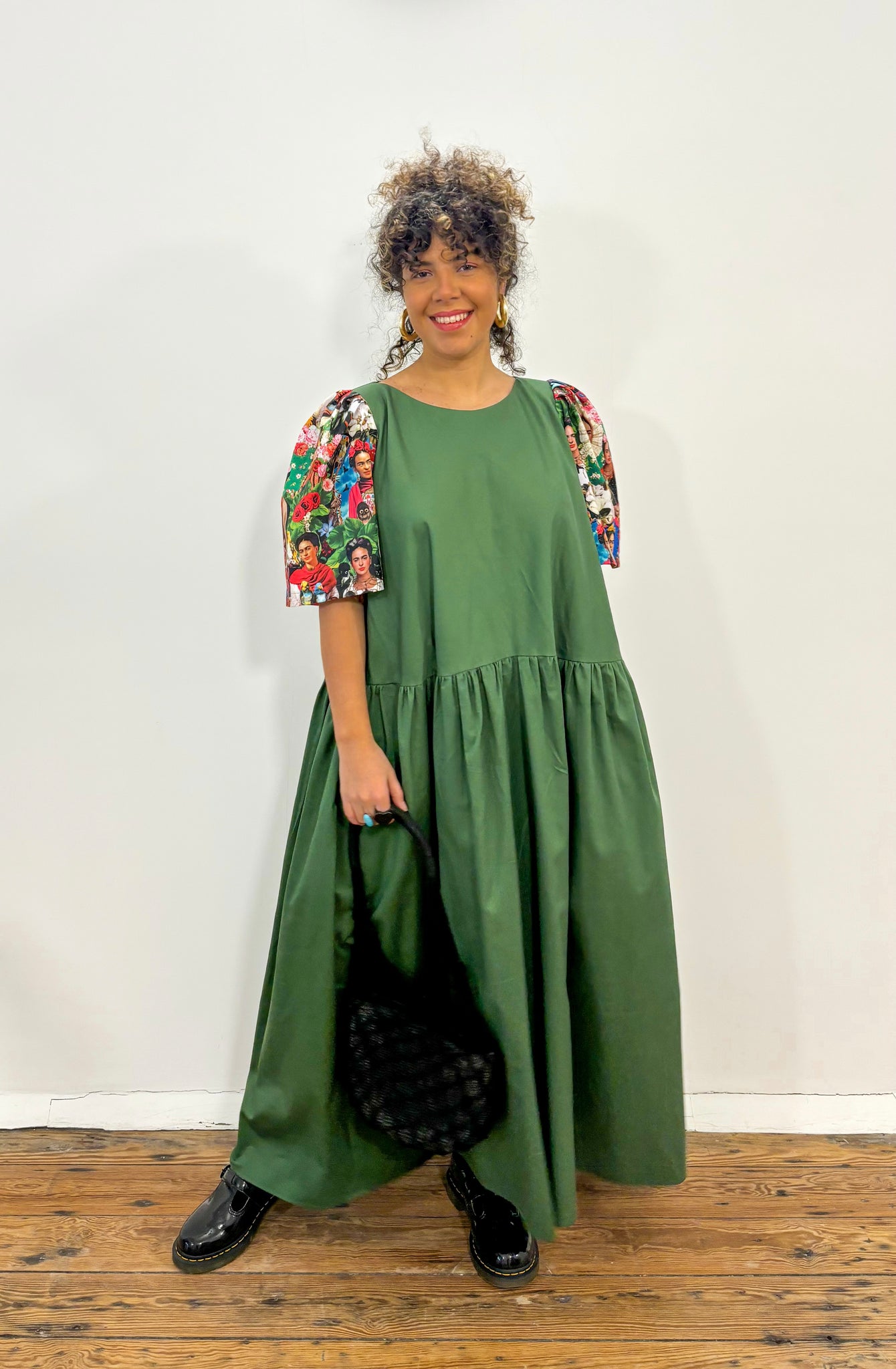 frida kahlo shirt dress Be More Frida Kahlo Cotton T-Shirt Dress Propaganda Department