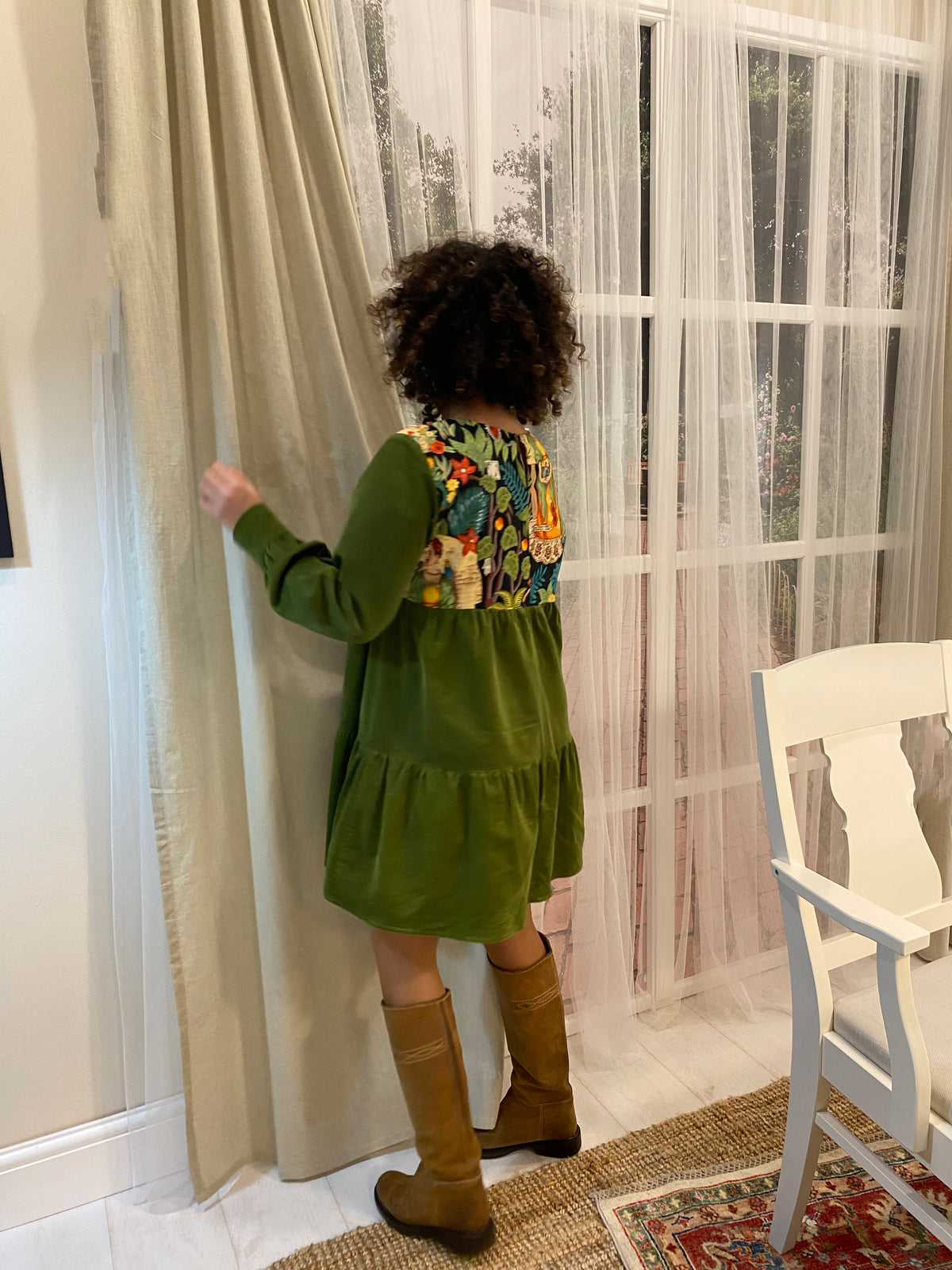 Light Green Fridas Garden Dress