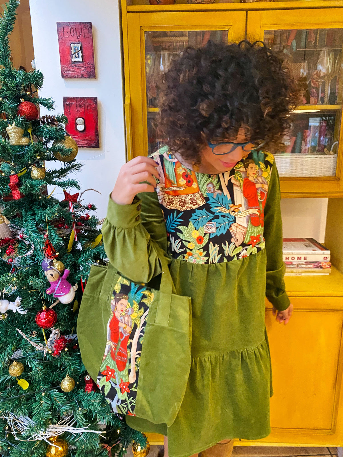 Light Green Fridas Garden Dress