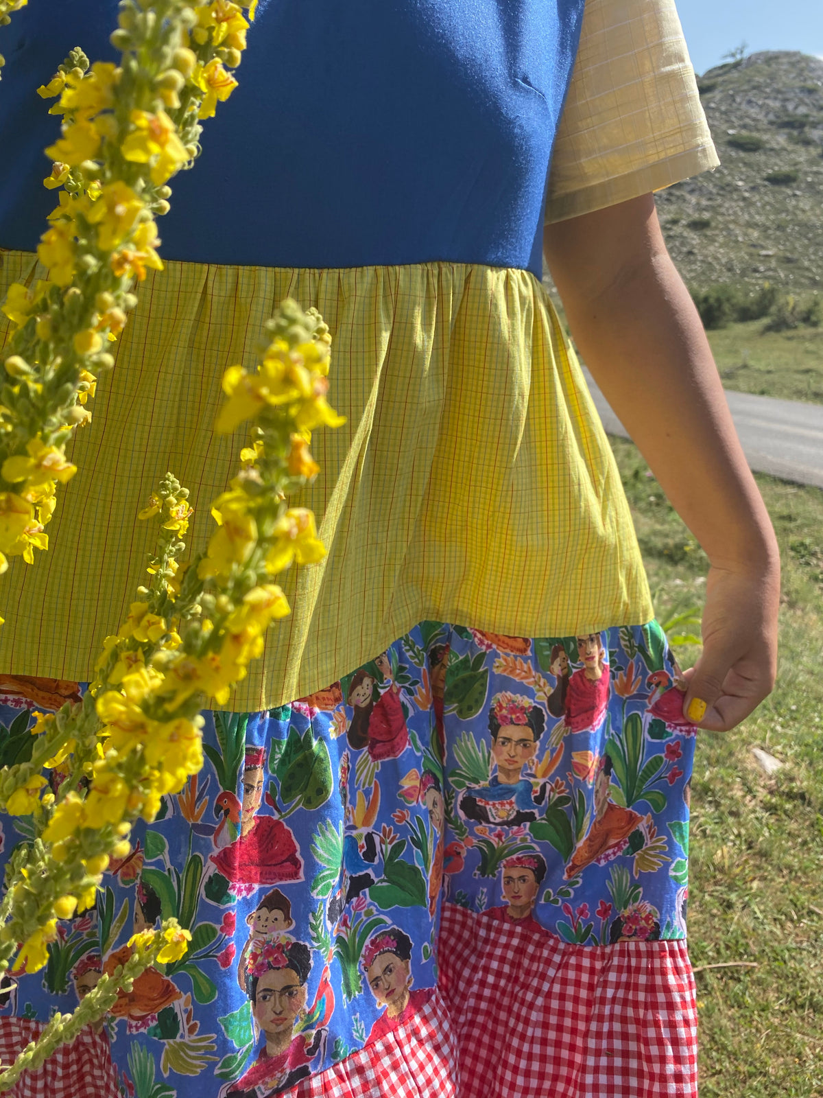 Blue I am Frida Dress