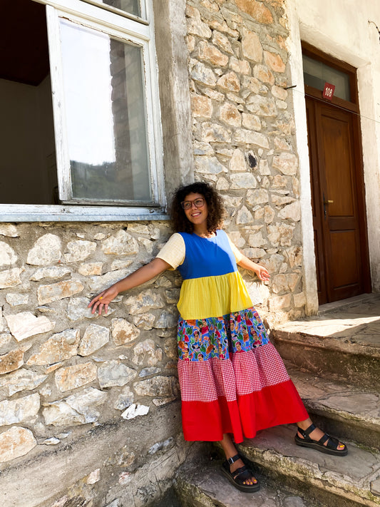Blue I am Frida Dress